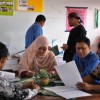 Tim penilai dari Prov Jabar saat menilai 2 sekolah binaan BNN Kuningan.